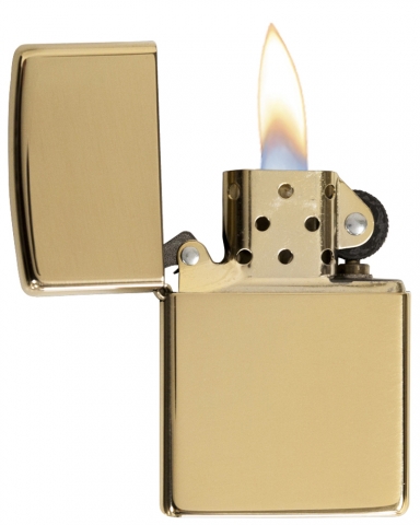 254B 黃銅鏡面防風打火機