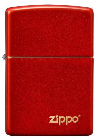 49475ZL Classic Metallic Red Zippo Logo