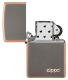 49839ZL Rustic Bronze Zippo Logo