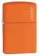 231ZL Orange Matte with Zippo Logo