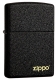 236ZL Classic Black Crackle with Zippo logo