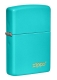 49454ZL Classic Flat Turquoise Zippo Logo