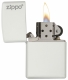 214ZL White Matte with Zippo Logo