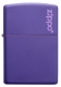 237ZL Classic Purple Matte Zippo Logo