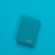 49454ZL Classic Flat Turquoise Zippo Logo