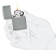 49452ZL Classic Flat Grey Zippo Logo