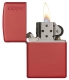 233ZL Red Matte with Zippo Logo