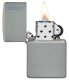 49452ZL Classic Flat Grey Zippo Logo