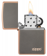 49839ZL Rustic Bronze Zippo Logo