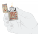 48397 復古骨牌設計防風打火機
